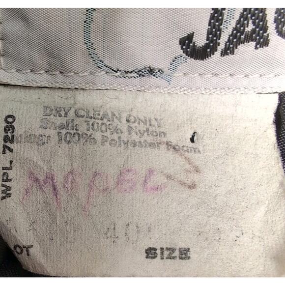 VTG Tuffy Jac Fire Fighter Department Bomber Jacket Mens Size 40L / M Black READ - Picture 12 of 16